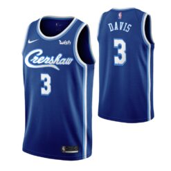 Los Angeles Lakers Anthony Davis 2020 Blue Crenshaw Nipsey Hussle Jersey