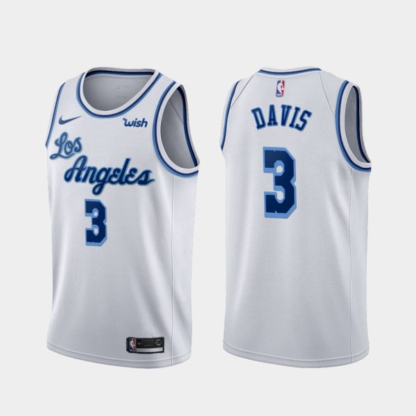 Los Angeles Lakers Anthony Davis 2020 White Classic Jersey Los Angeles Lakers Anthony Davis 2020 White Classic Jersey