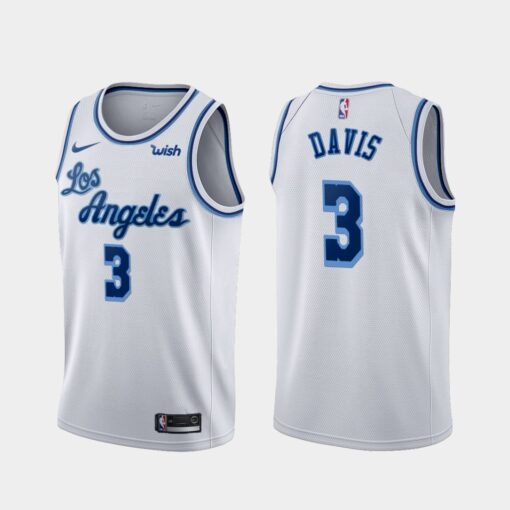 Los Angeles Lakers Anthony Davis 2020 White Classic Jersey