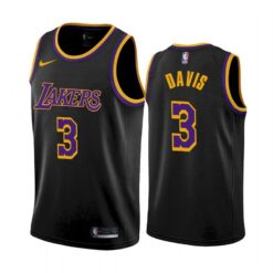 Los Angeles Lakers Anthony Davis 2021 Earned Black Jersey
