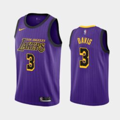 Los Angeles Lakers Anthony Davis Purple City Edition Jersey