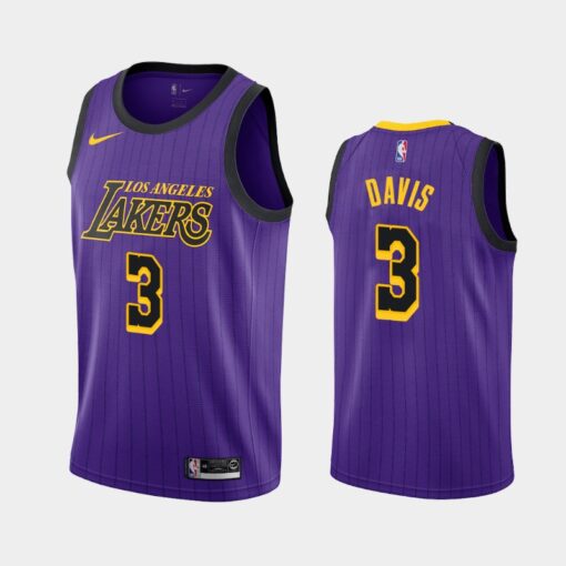 Los Angeles Lakers Anthony Davis Purple City Edition Jersey