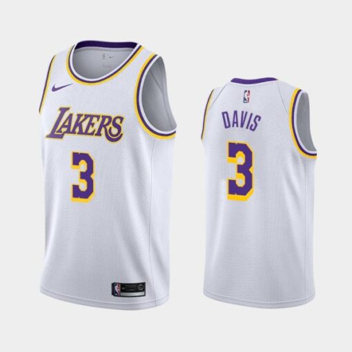 Los Angeles Lakers Anthony Davis White Association Jersey