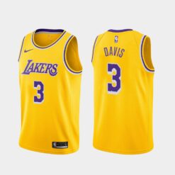 Los Angeles Lakers Anthony Davis Yellow Icon Jersey