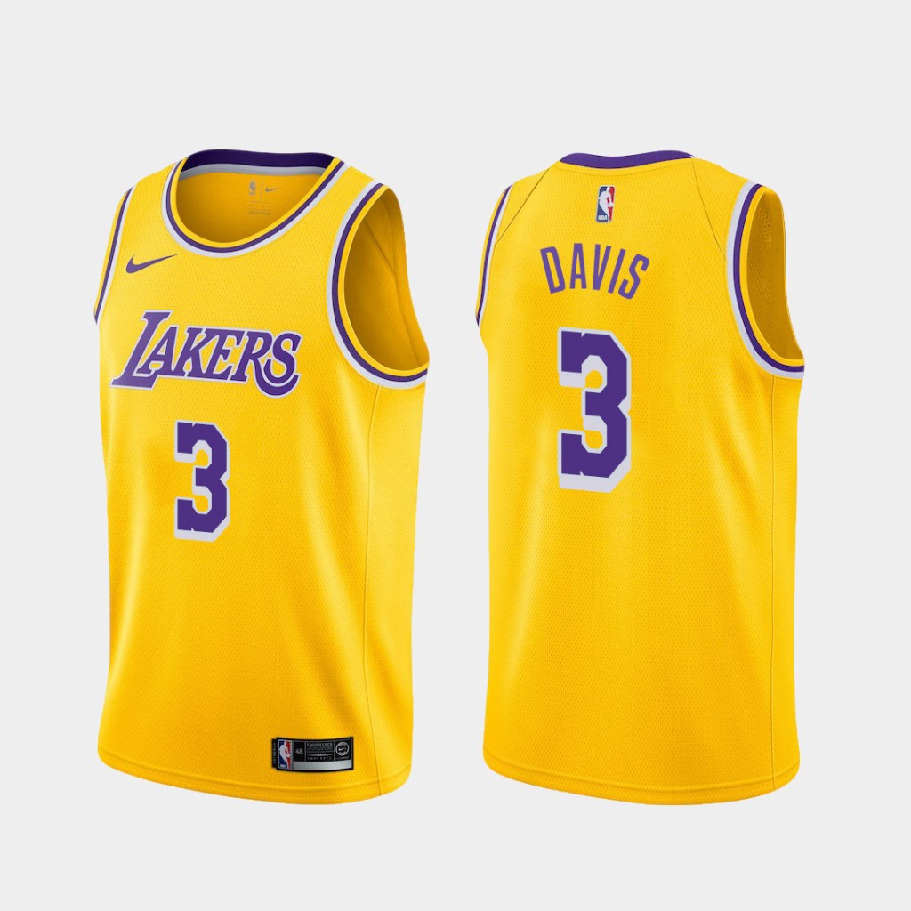 Los Angeles Lakers Anthony Davis Yellow Icon Jersey Los Angeles Lakers Anthony Davis Yellow Icon Jersey