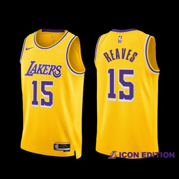 Los Angeles Lakers Austin Reaves 2022-23 Gold Icon Edition Jersey Los Angeles Lakers Austin Reaves 2022-23 Gold Icon Edition Jersey