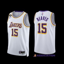 Los Angeles Lakers Austin Reaves 2022-23 White Association Edition Jersey