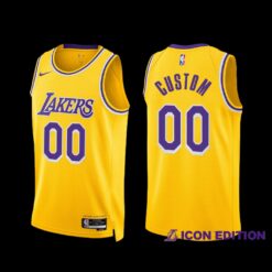 Los Angeles Lakers Custom 2022-23 Gold Icon Edition Jersey