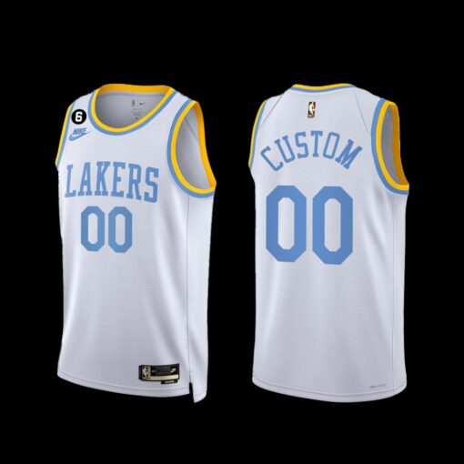 Los Angeles Lakers Custom 2022-23 White Classic Edition Jersey