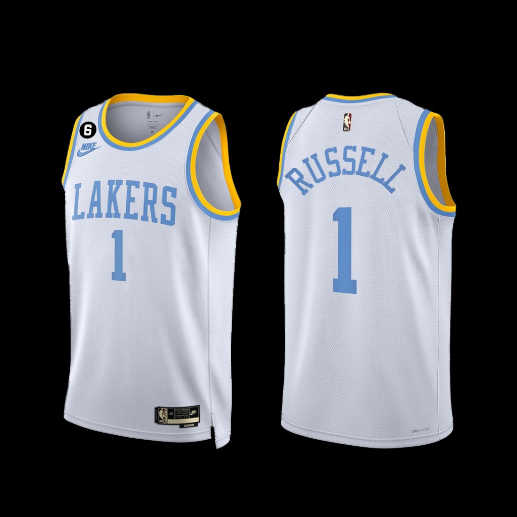 Los Angeles Lakers D'Angelo Russell 2022-23 Classic Edition Jersey White Los Angeles Lakers D'Angelo Russell 2022-23 Classic Edition Jersey White