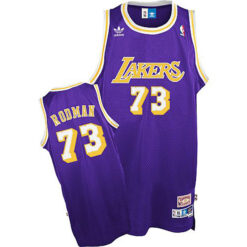 Los Angeles Lakers Dennis Rodman Purple Throwback Jersey