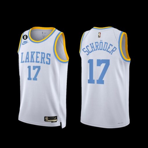 Los Angeles Lakers Dennis Schroder 2022-23 Classic Edition Jersey White