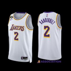 Los Angeles Lakers Jarred Vanderbilt 2022-23 Association Edition Jersey White