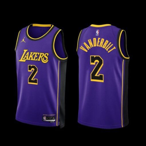 Los Angeles Lakers Jarred Vanderbilt 2022-23 Statement Edition Jersey Purple