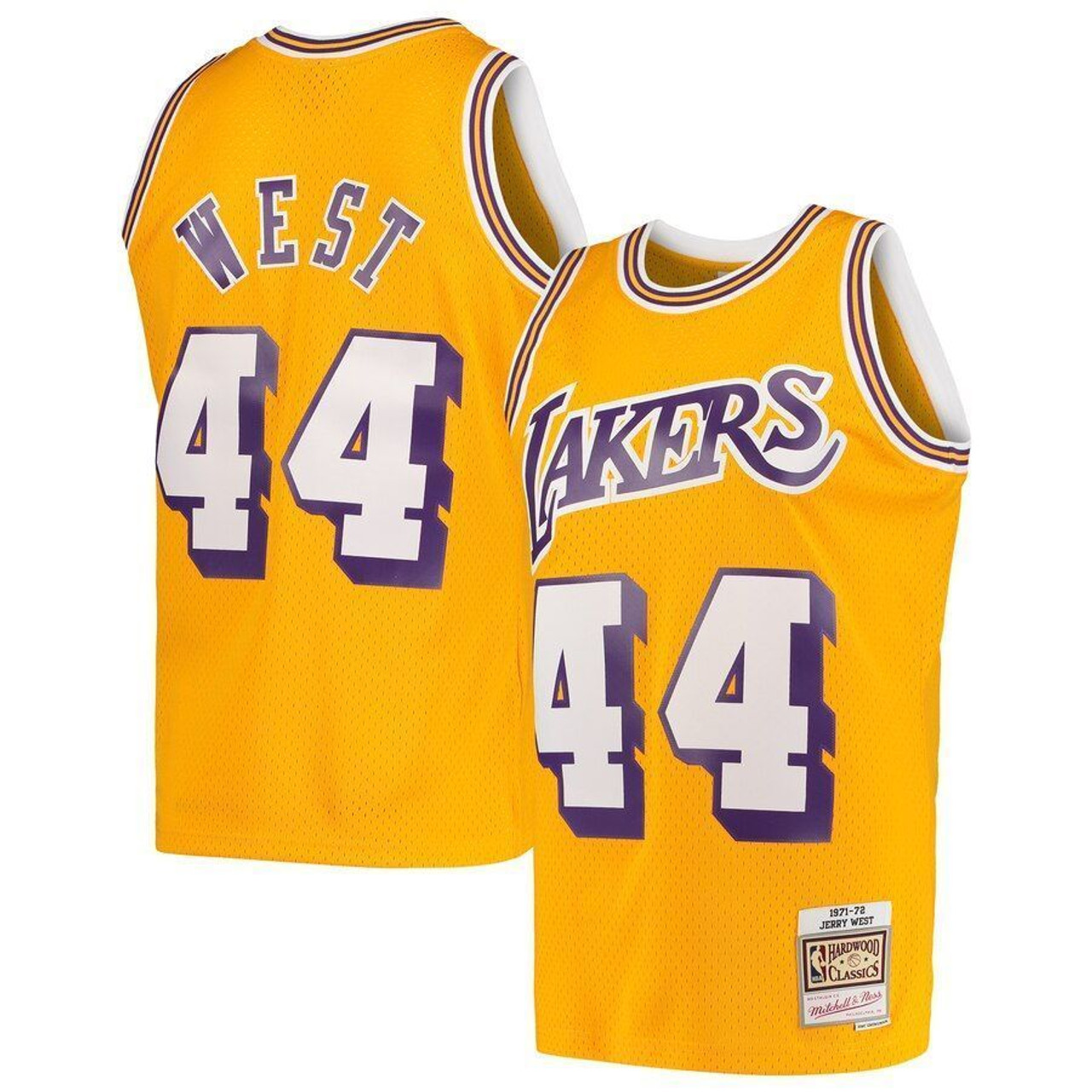 Los Angeles Lakers Jerry West Gold 1971-72 Throwback Jersey Los Angeles Lakers Jerry West Gold 1971-72 Throwback Jersey