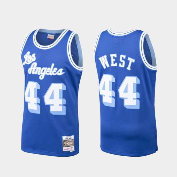 Los Angeles Lakers Jerry West Royal 1960-61 Throwback Jersey Los Angeles Lakers Jerry West Royal 1960-61 Throwback Jersey