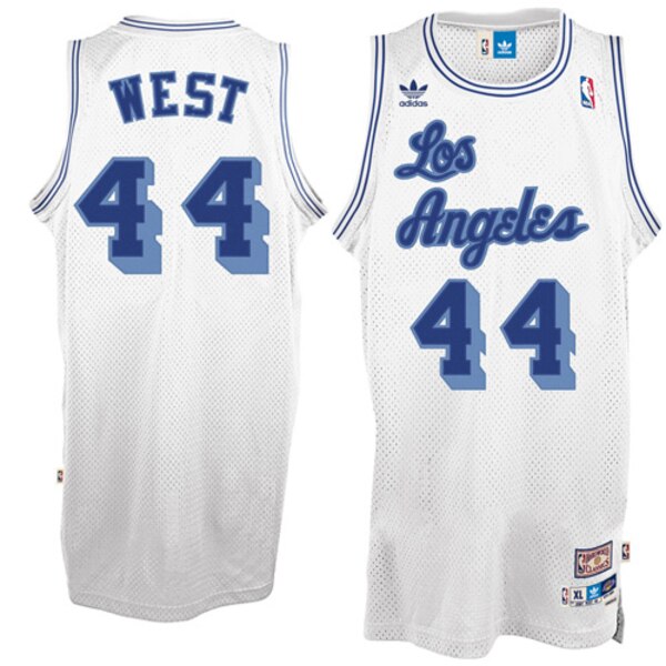 Los Angeles Lakers Jerry West White Throwback Jersey Los Angeles Lakers Jerry West White Throwback Jersey