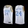 Los Angeles Lakers Kobe Bryant 2022-23 White Association Edition Jersey