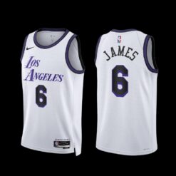 Los Angeles Lakers LeBron James 2022-23 City Edition Jersey White