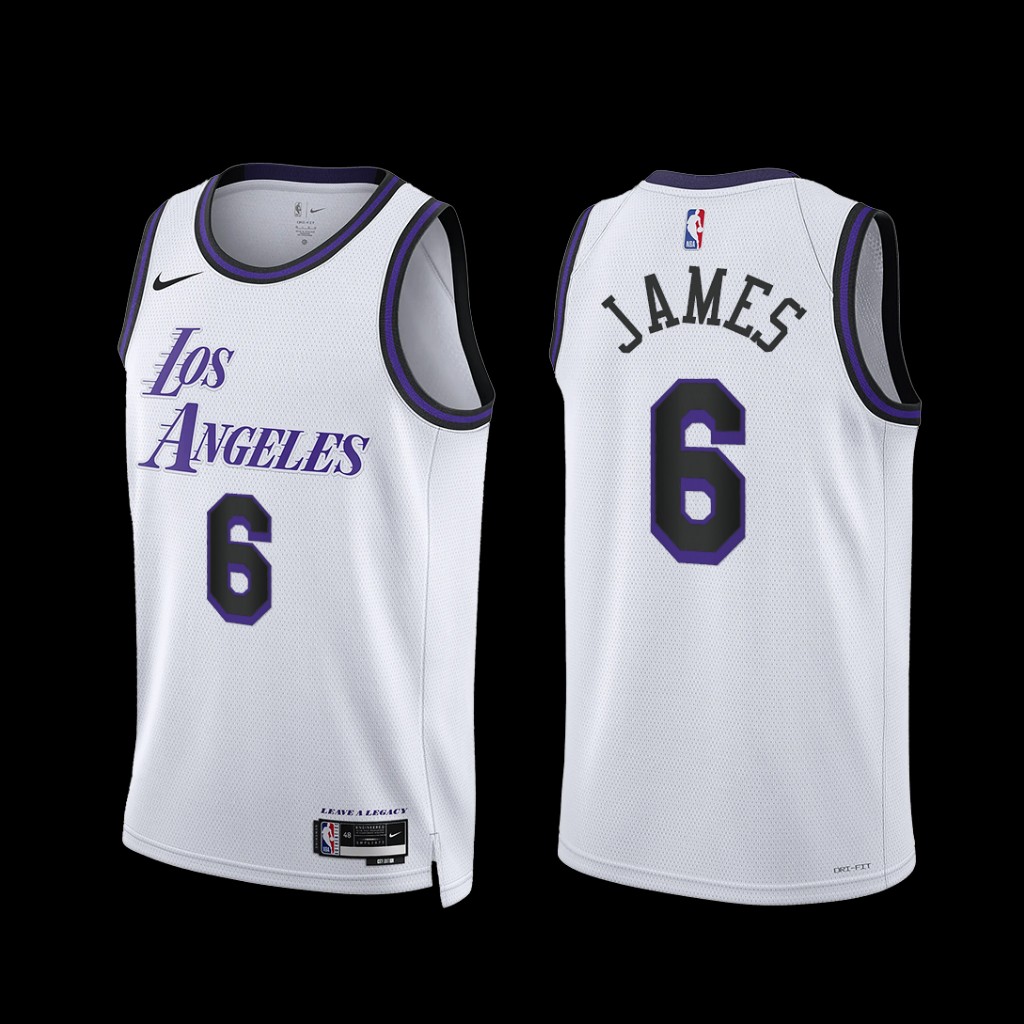 Los Angeles Lakers LeBron James 2022-23 City Edition Jersey White Los Angeles Lakers LeBron James 2022-23 City Edition Jersey White