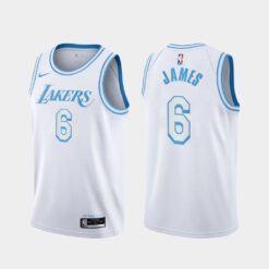 Los Angeles Lakers LeBron James 2022 City White Jersey