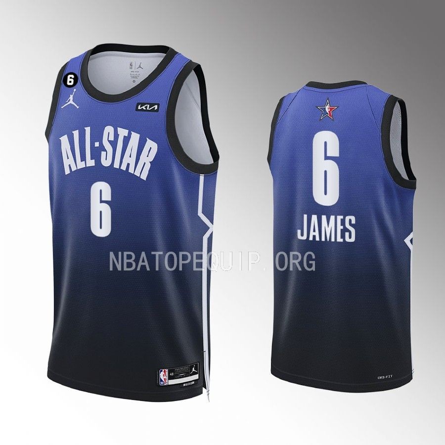 Los Angeles Lakers LeBron James 2023 NBA All-Star Blue Jersey Los Angeles Lakers LeBron James 2023 NBA All-Star Blue Jersey