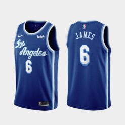 Los Angeles Lakers LeBron James Classics Blue Jersey