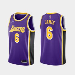 Los Angeles Lakers LeBron James Purple Statement Jersey