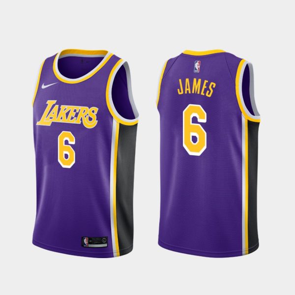 Los Angeles Lakers LeBron James Purple Statement Jersey Los Angeles Lakers LeBron James Purple Statement Jersey