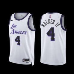 Los Angeles Lakers Lonnie Walker IV 2022-23 City Edition Jersey White