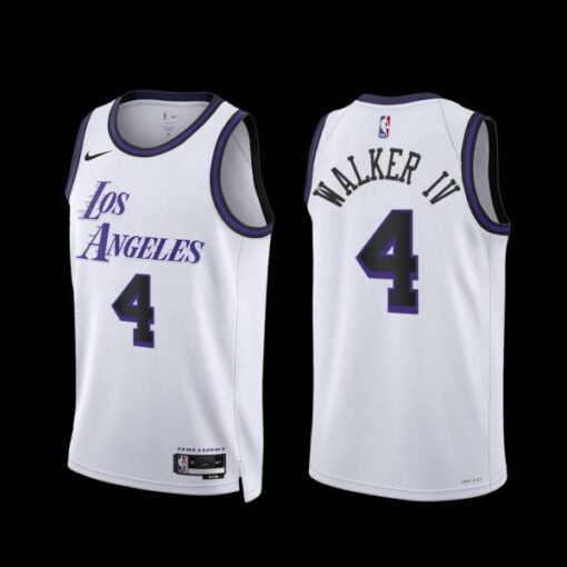 Los Angeles Lakers Lonnie Walker IV 2022-23 City Edition Jersey White
