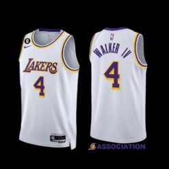 Los Angeles Lakers Lonnie Walker IV 2022-23 White Association Edition Jersey