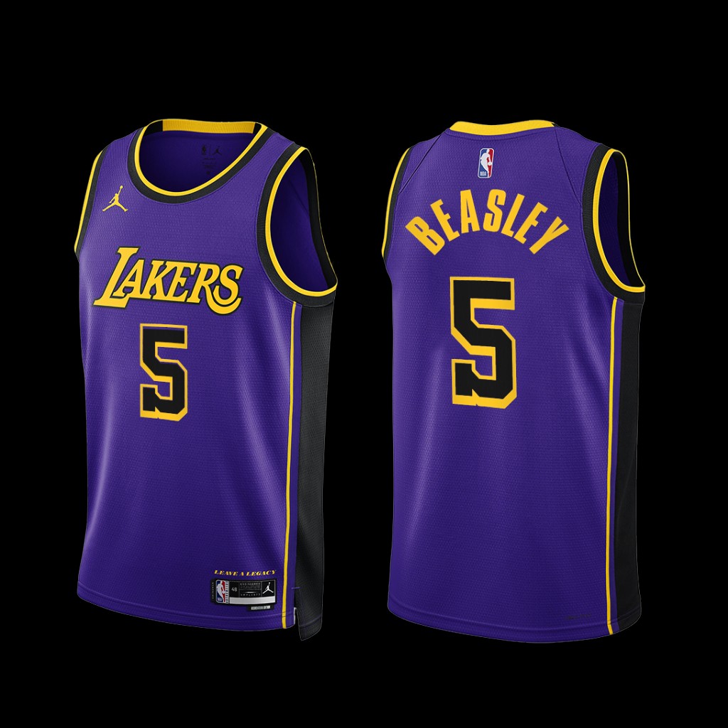 Los Angeles Lakers Malik Beasley 2022-23 Statement Edition Jersey Purple Los Angeles Lakers Malik Beasley 2022-23 Statement Edition Jersey Purple