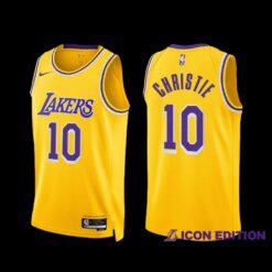Los Angeles Lakers Max Christie 2022-23 Gold Icon Edition Jersey