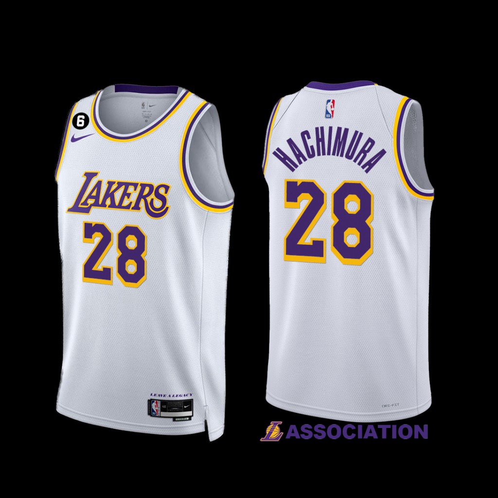 Los Angeles Lakers Rui Hachimura 2022-23 Association Edition Jersey White Los Angeles Lakers Rui Hachimura 2022-23 Association Edition Jersey White