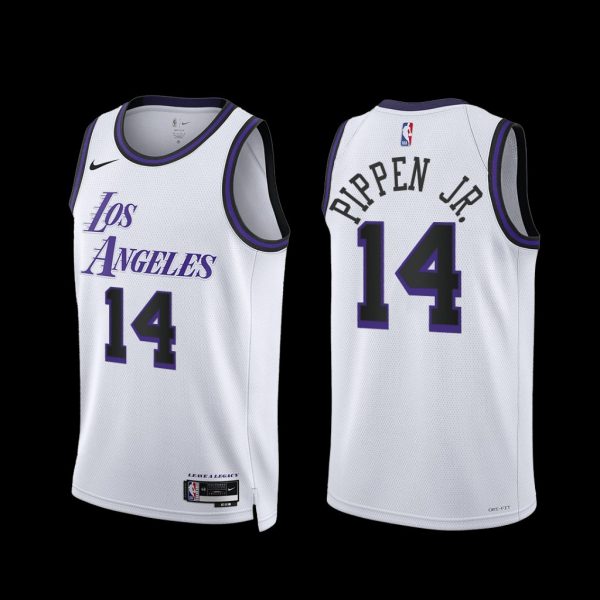 Los Angeles Lakers Scotty Pippen Jr. 2022-23 City Edition Jersey White Los Angeles Lakers Scotty Pippen Jr. 2022-23 City Edition Jersey White