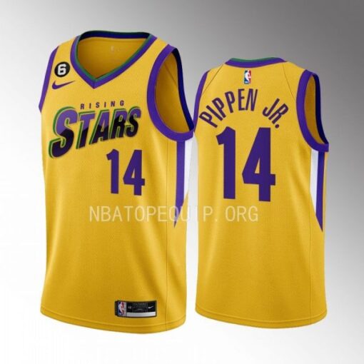 Los Angeles Lakers Scotty Pippen Jr. 2023 NBA Rising Stars Yellow Jersey
