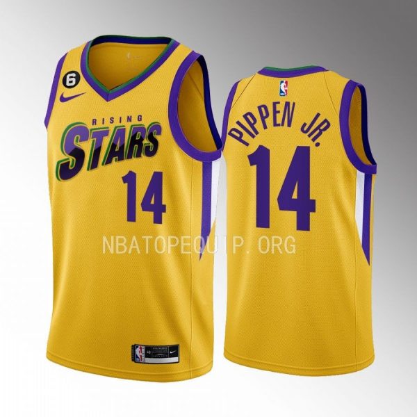 Los Angeles Lakers Scotty Pippen Jr. 2023 NBA Rising Stars Yellow Jersey Los Angeles Lakers Scotty Pippen Jr. 2023 NBA Rising Stars Yellow Jersey