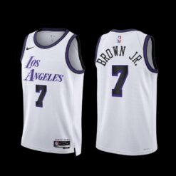Los Angeles Lakers Troy Brown Jr. 2022-23 City Edition Jersey White