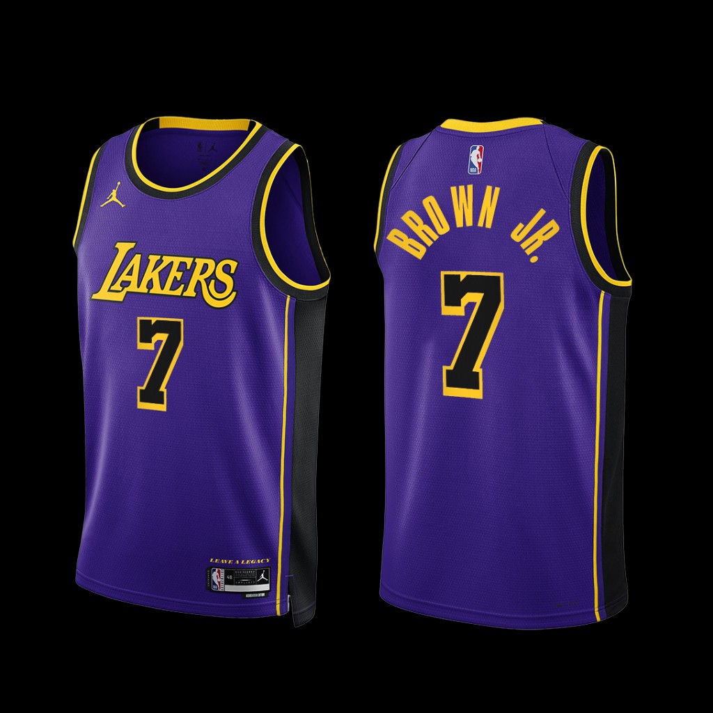Los Angeles Lakers Troy Brown Jr. 2022-23 Statement Edition Jersey Purple Los Angeles Lakers Troy Brown Jr. 2022-23 Statement Edition Jersey Purple