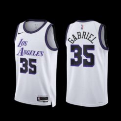 Los Angeles Lakers Wenyen Gabriel 2022-23 City Edition Jersey White