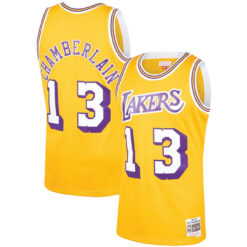 Los Angeles Lakers Wilt Chamberlain Gold 1971-72 Throwback Jersey