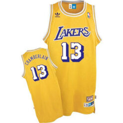 Los Angeles Lakers Wilt Chamberlain Gold Throwback Jersey