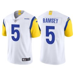 Los Angeles Rams Jalen Ramsey White Throwback Limited Jersey