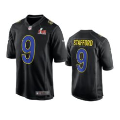 Los Angeles Rams Matthew Stafford Black Fashion Super Bowl LVI Jersey
