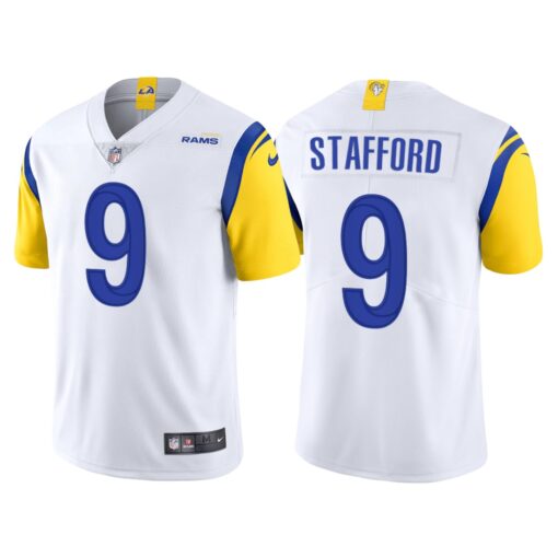Los Angeles Rams Matthew Stafford White Throwback Limited Jersey