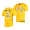 LSU Tigers Brayden Jobert Elite Gold Full-Button College Baseball Jersey