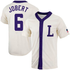 LSU Tigers Brayden Jobert Natural College Baseball Jersey