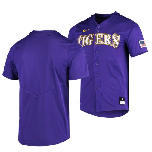 LSU Tigers College Baseball Purple Elite Replica Jersey