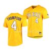 LSU Tigers Replica College Baseball White Full-Button Jersey